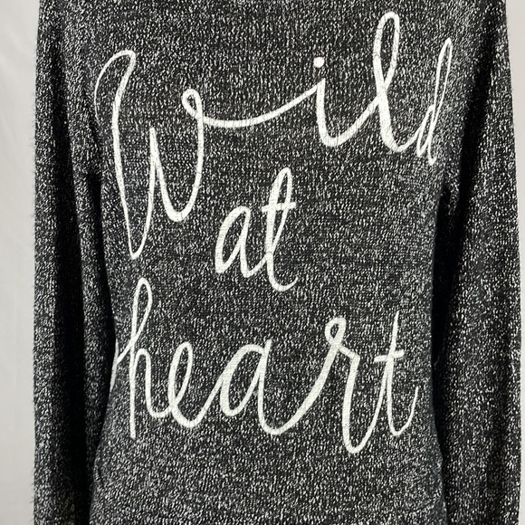 “Wild at Heart" Soft Embroidered Long Sleeve Lightweight Sweater - Size Medium - Picture 2 of 11